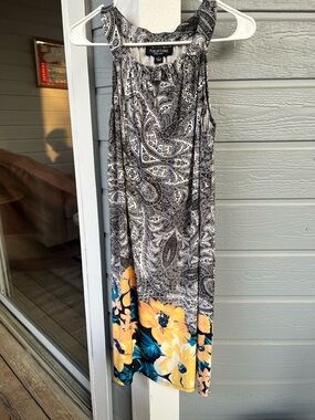 Perceptions Sleeveless Paisley Dress - Floral